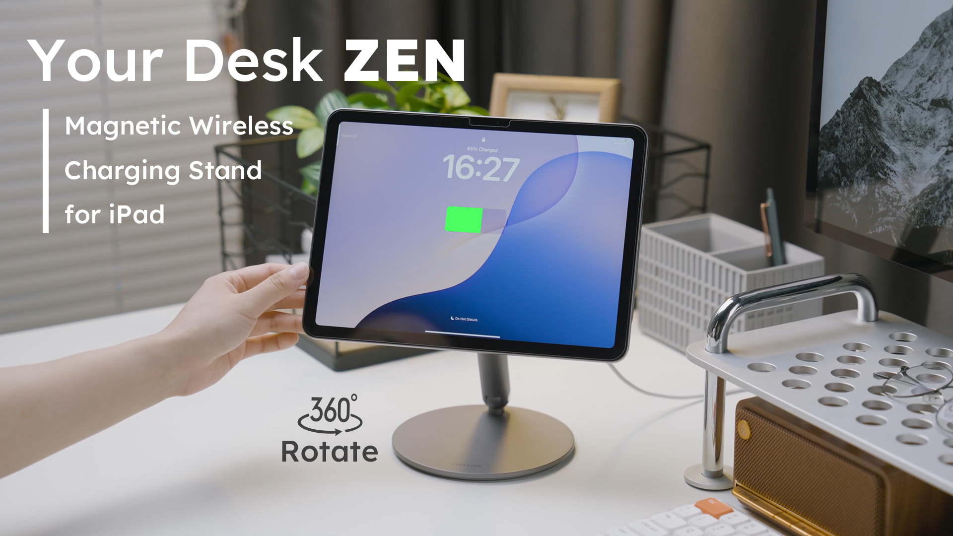 LULULOOK Magnetic Wireless Charging Stand for iPad Pro 11-inch M4